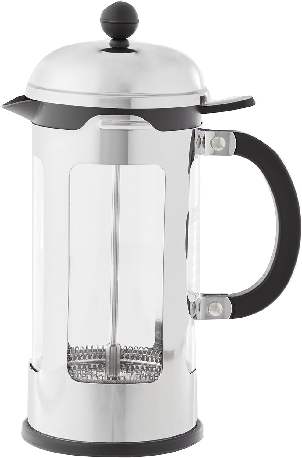 Bodum Chambord 34oz French press with borosilicate glass carafe and chrome stainless steel frame and plunger