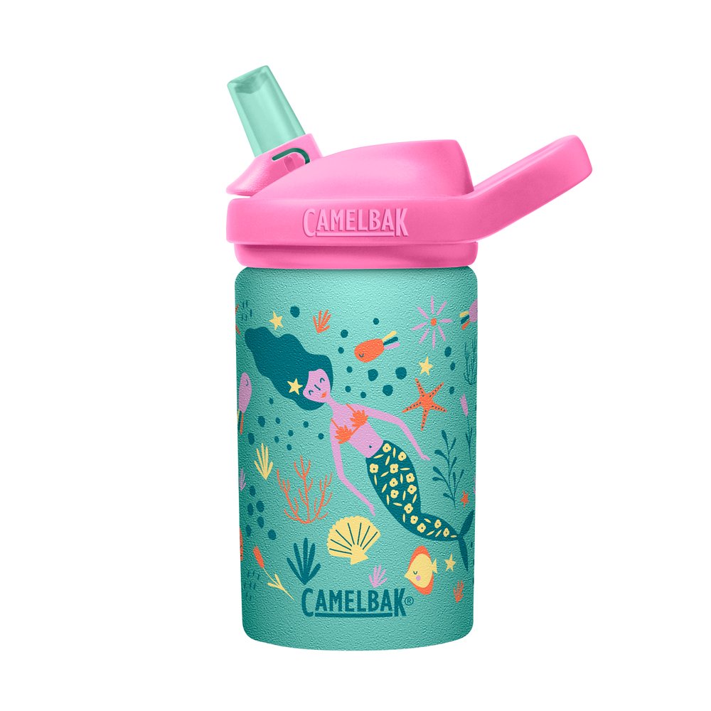 CamelBak Eddy+ Kids stainless water bottle with spill-proof bite valve straw