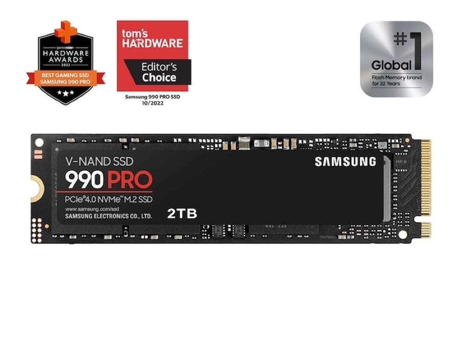 Samsung 990 Pro single-sided M.2 NVMe SSD