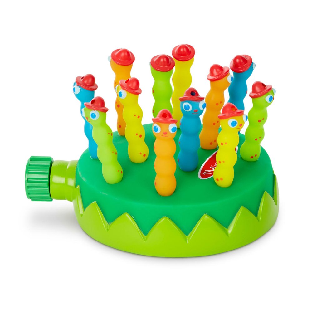 Melissa and Doug Splash Patrol Sprinkler with twelve squirting characters for ages three and up