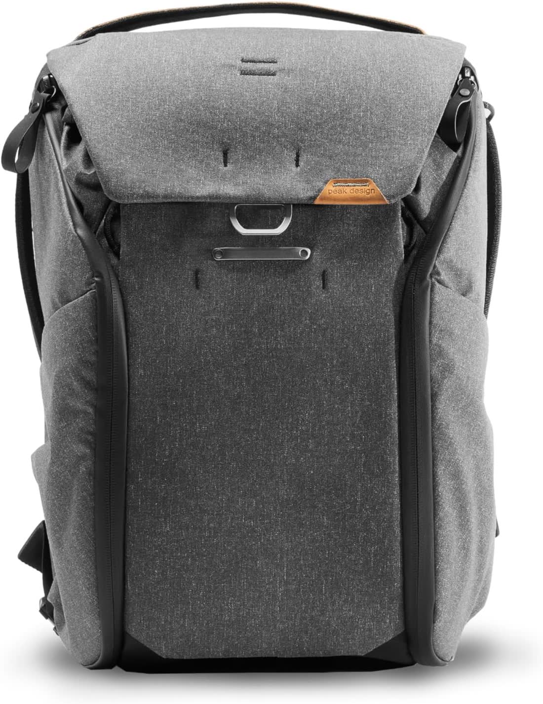 Peak Design Everyday Backpack 20L charcoal weatherproof nylon backpack with MagLatch top closure and structured front panel