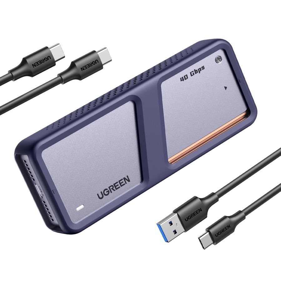 UGREEN 40Gbps USB4 M.2 NVMe SSD enclosure with cooling fan