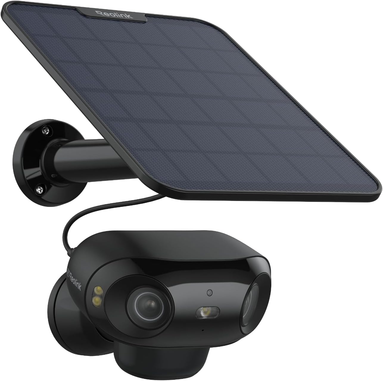 Reolink Argus 4 Pro black 4K dual-lens 180-degree wire-free solar security camera