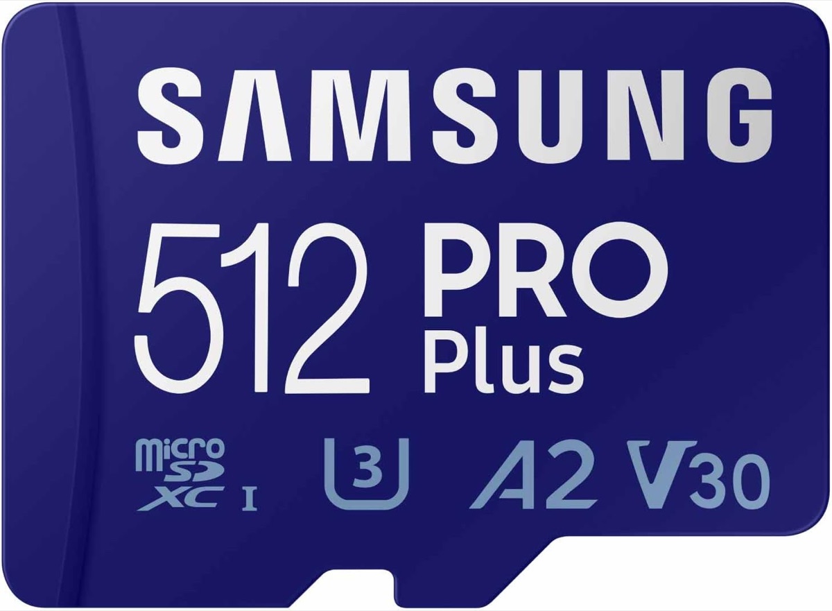 Samsung PRO Plus 512GB microSDXC memory card