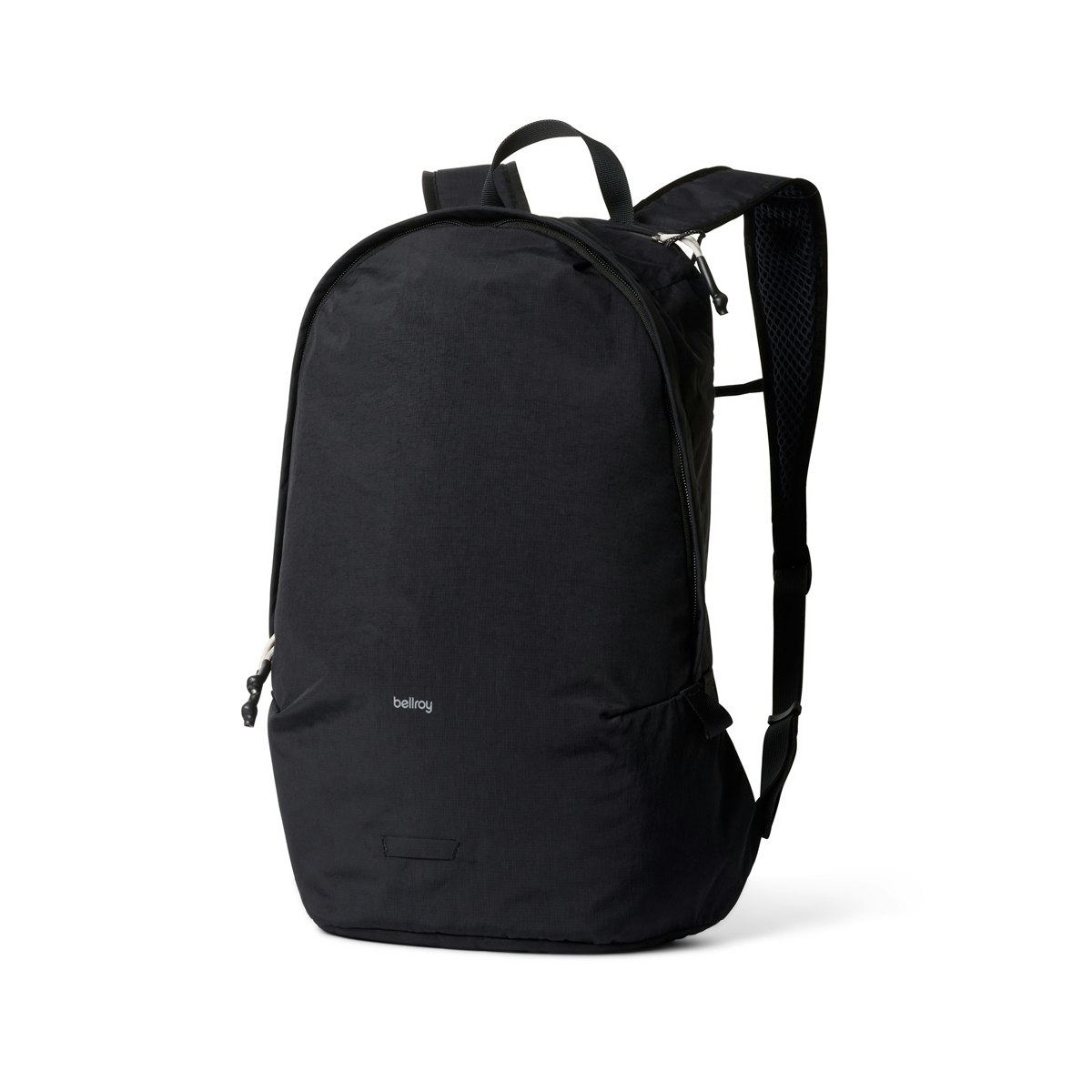 Bellroy Lite Daypack lightweight 20L backpack in black with slim profile and contoured shoulder straps