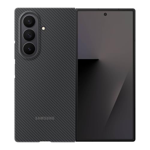 A Samsung Galaxy Z Fold 7 in an official folding-phone case