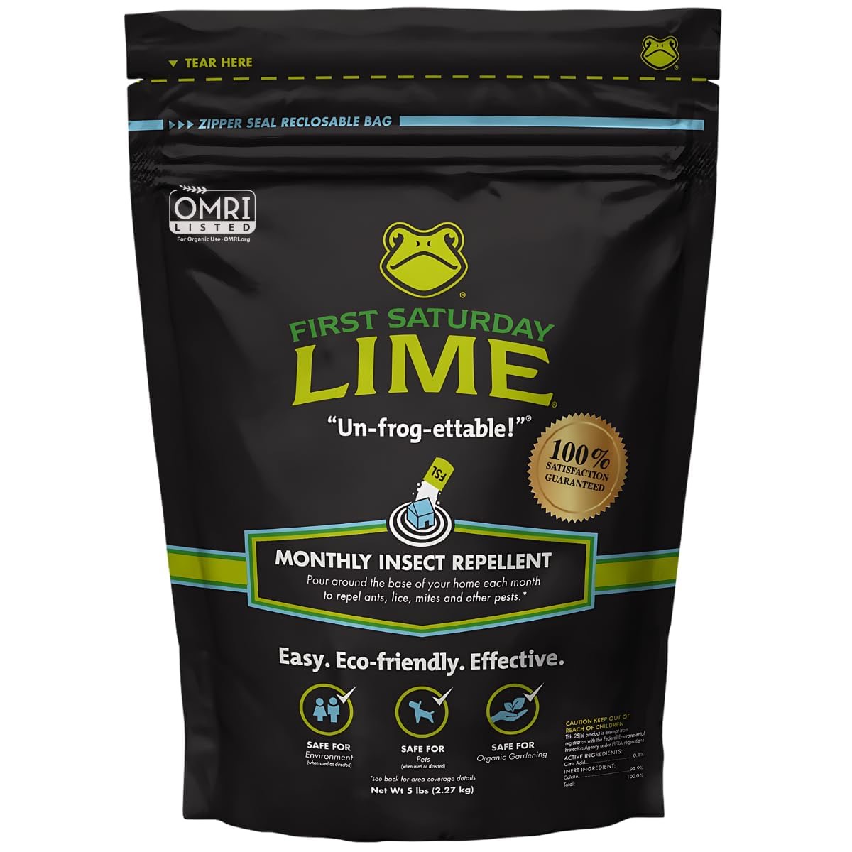 First Saturday Lime insect deterrent 5 lb package
