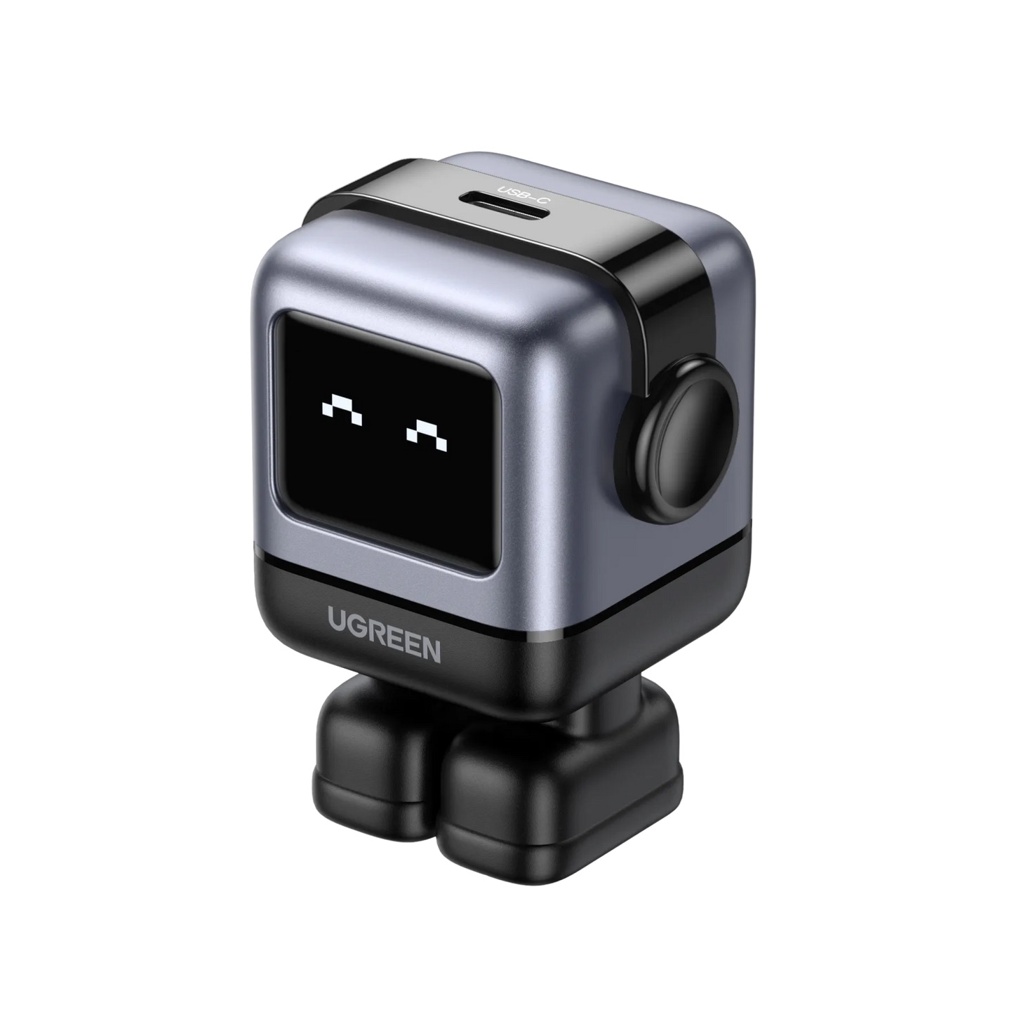 UGREEN Uno 30W Charger compact robot-style USB-C wall charger with foldable plug and black finish
