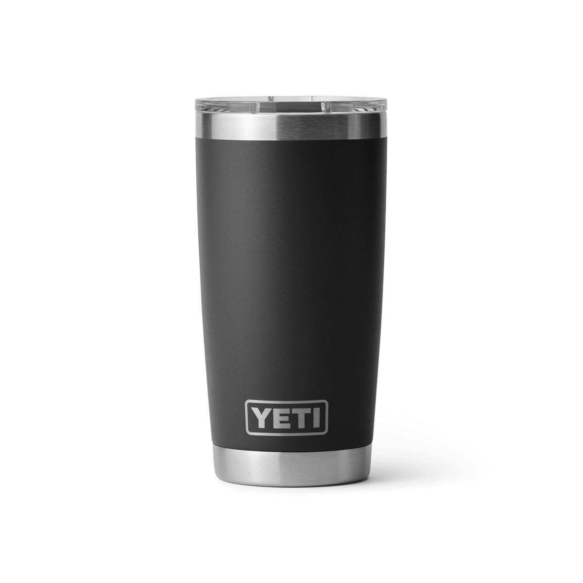 YETI Rambler 20 oz tumbler in black with MagSlider magnetic lid and double-wall vacuum insulated stainless steel body